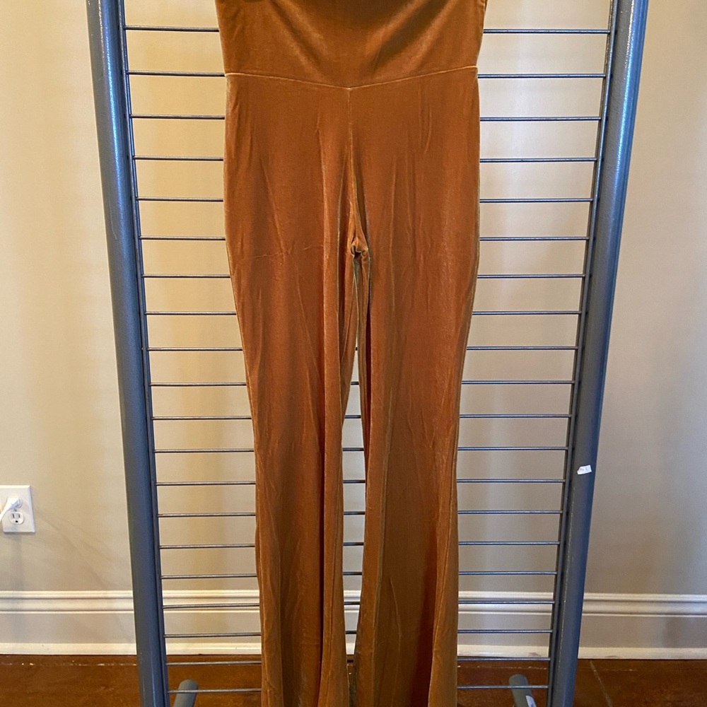 Home Cooked Karma Velet Flares Copper Rust Jegging‎